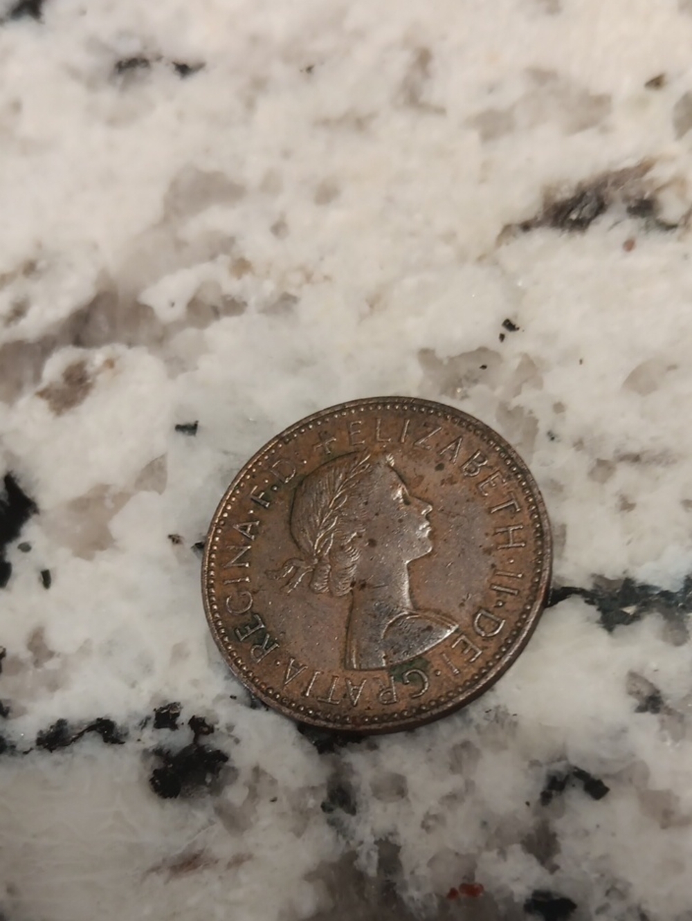 Queen Elizabeth 1966 Half Penny